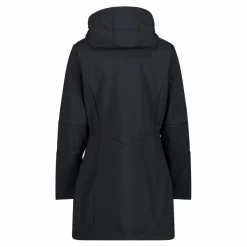 Lange Damenjacke aus Softshell