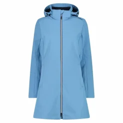 Lange Damenjacke aus Softshell