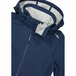 Lange Damenjacke aus Softshell