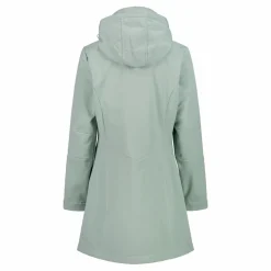 Lange Damenjacke aus Softshell