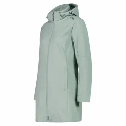 Lange Damenjacke aus Softshell