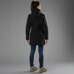 Lange Damenjacke aus Softshell