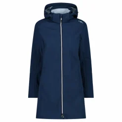 Lange Damenjacke aus Softshell