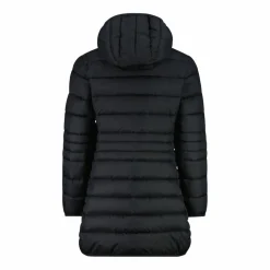 Lange Daunenjacke für Mädchen mit Taftkapuze