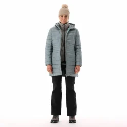 Lange Daunenjacke Sorona® Aura Melange für Damen