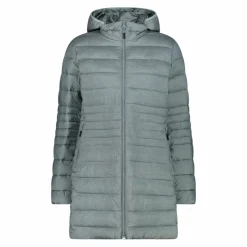 Lange Daunenjacke Sorona® Aura Melange für Damen