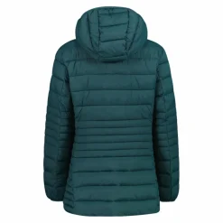 Lange einfarbige Daunenjacke Sorona® Aura für Damen