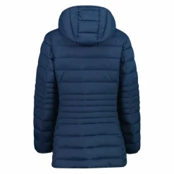 Lange einfarbige Daunenjacke Sorona® Aura für Damen