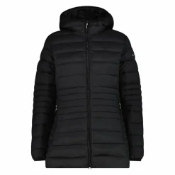 Lange einfarbige Daunenjacke Sorona® Aura für Damen