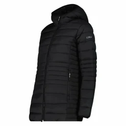 Lange einfarbige Daunenjacke Sorona® Aura für Damen