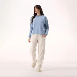 Lange elastische Damenhose