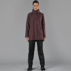 Lange, wasserdichte Damenjacke aus Ripstop