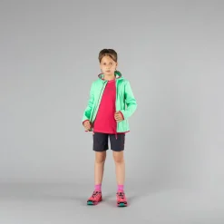 Mädchen Jacke aus leichtem Softshell, mit Fix Hood