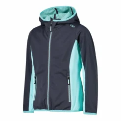 Mädchen Jacke aus leichtem Softshell, mit Fix Hood