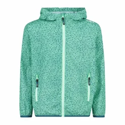 Mädchen Micro gemusterte packable Regenjacke
