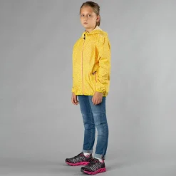 Mädchen Micro gemusterte packable Regenjacke