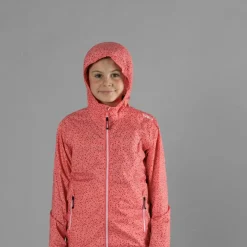 Mädchen Micro gemusterte packable Regenjacke