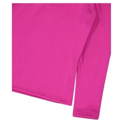 Mädchen Stretch Performance Stehkragenshirt mit kurzem Reißverschluss