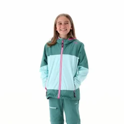 Mädchen-Shell aus zweifarbigem Ripstop