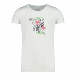 Mädchen-T-Shirt aus Funktionsgewebe mit Print vorne
