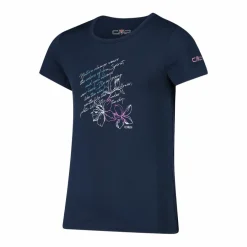 Mädchen-T-Shirt aus Funktionsgewebe mit Print vorne
