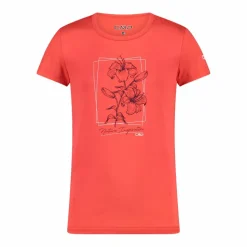 Mädchen-T-Shirt aus Funktionsgewebe mit Print vorne