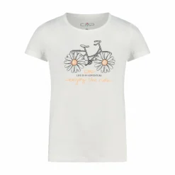 Mädchen-T-Shirt aus Funktionsgewebe mit Print vorne