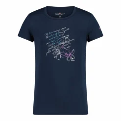 Mädchen-T-Shirt aus Funktionsgewebe mit Print vorne