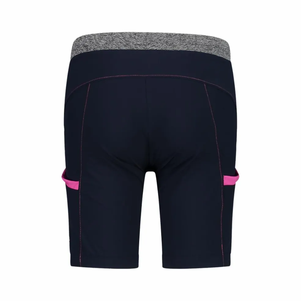 Mädchen-Wanderbermuda aus leichtem Stretch-Polyester