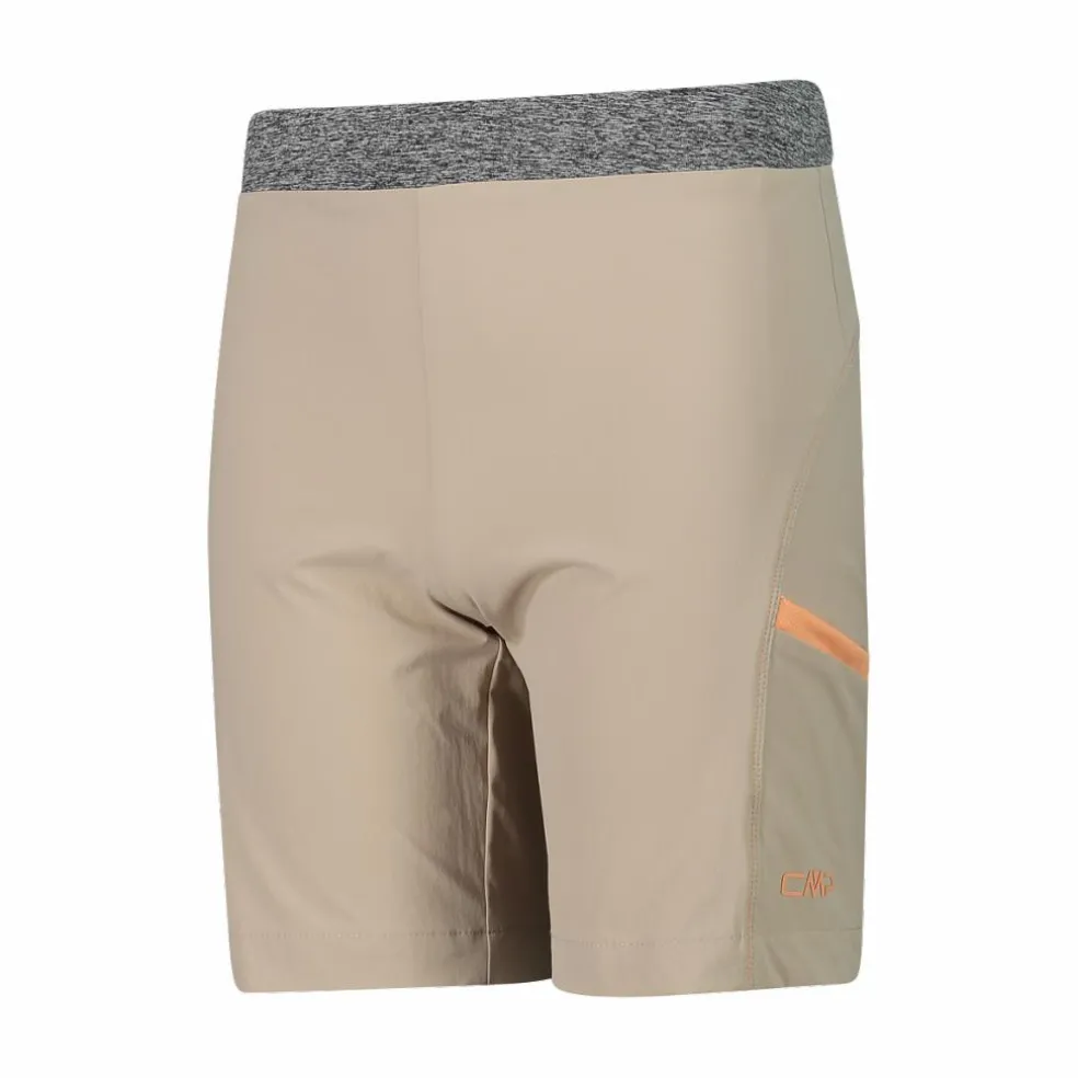 Mädchen-Wanderbermuda aus leichtem Stretch-Polyester