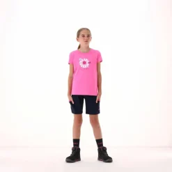 Mädchen-Wanderbermuda aus leichtem Stretch-Polyester