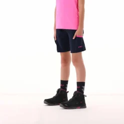 Mädchen-Wanderbermuda aus leichtem Stretch-Polyester