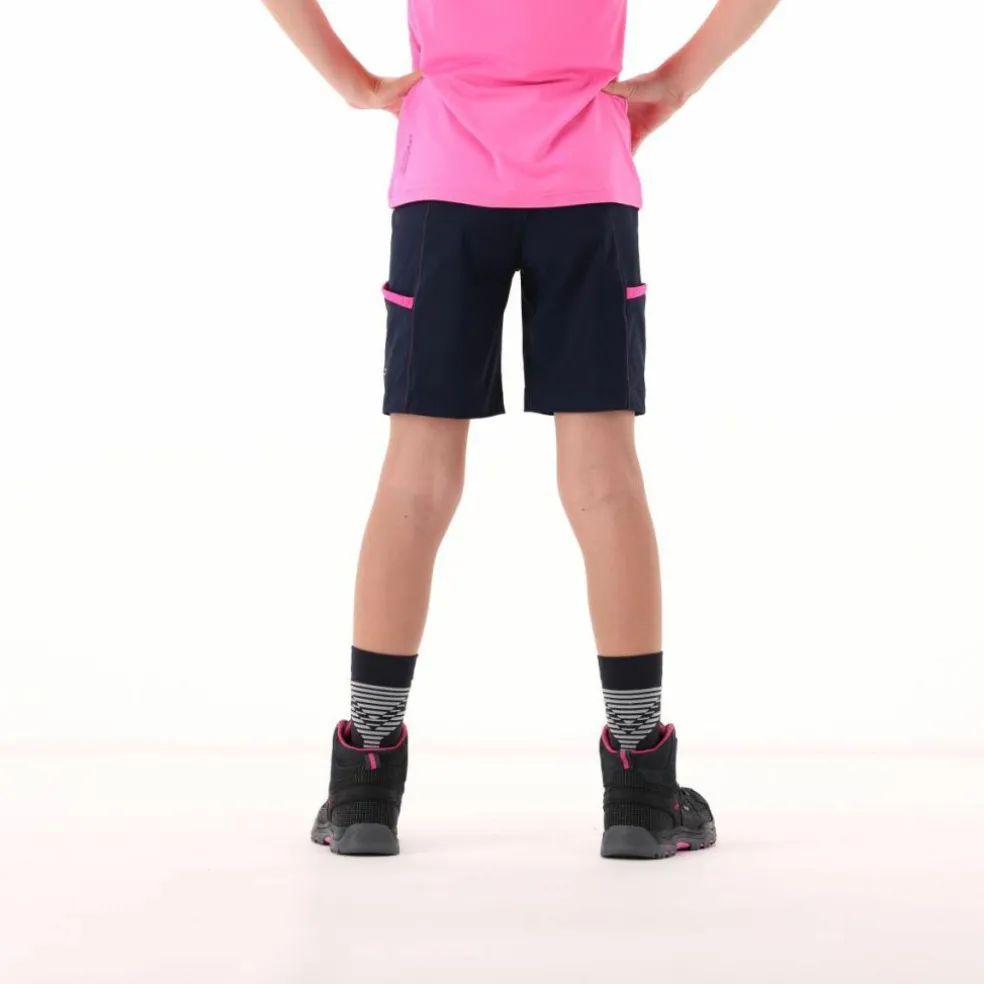 Mädchen-Wanderbermuda aus leichtem Stretch-Polyester