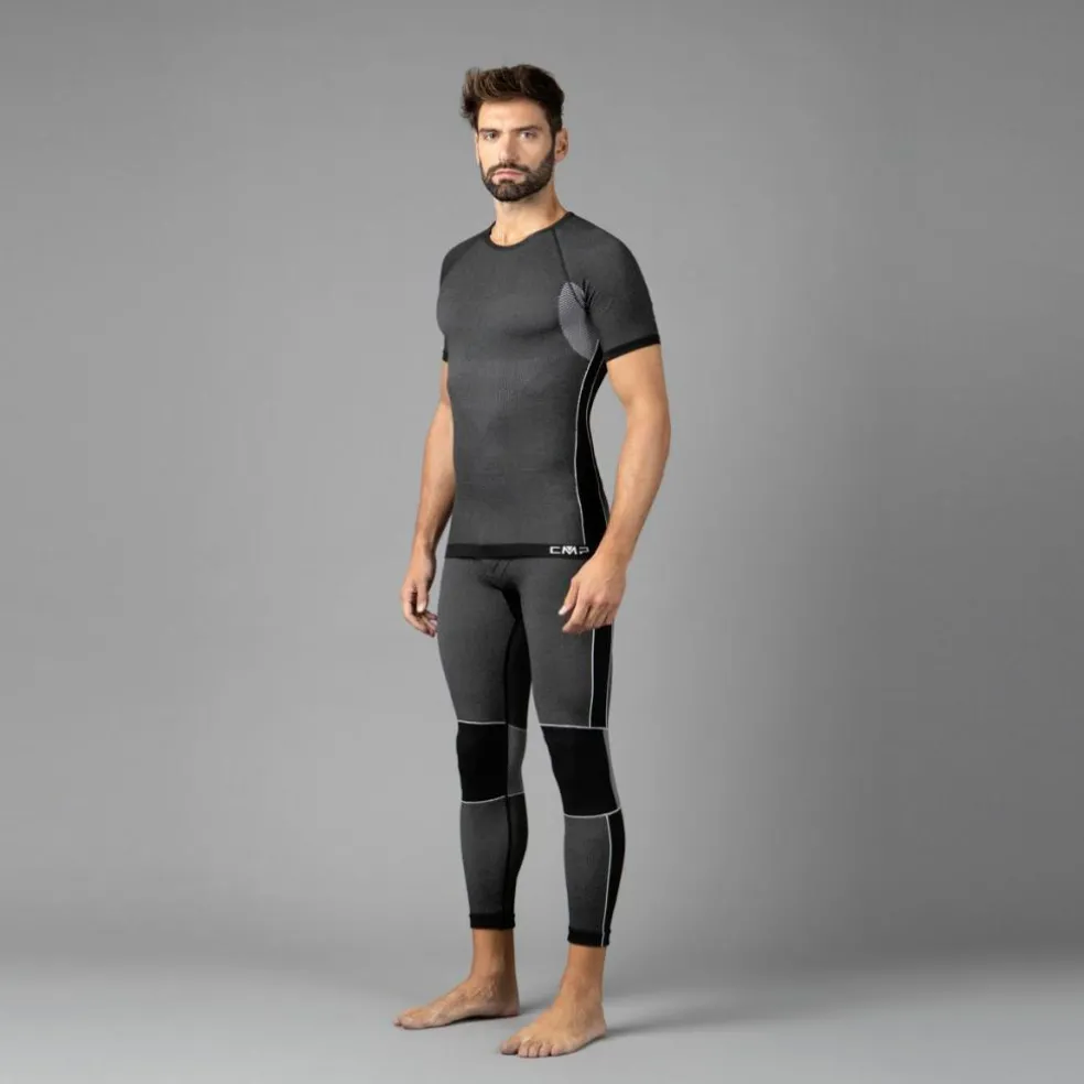 Men's seamless thermal base layer t-shirt
