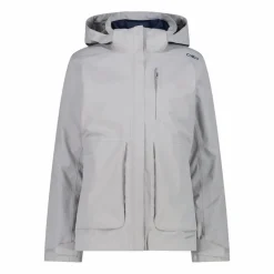 Multifunktionale Damenjacke mit abnehmbarer Innenschicht mit Kapuze