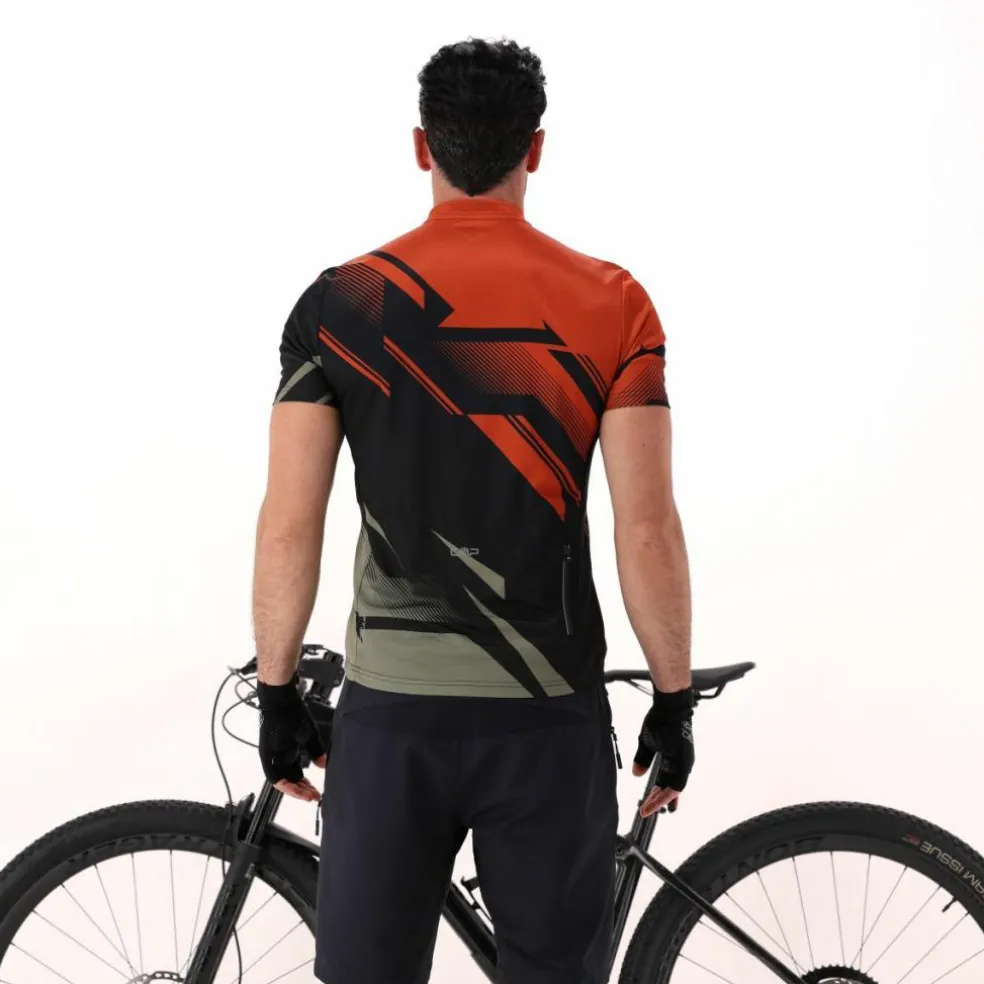 Radsport-T-Shirt für Herren mit kleiner Tasche auf der Rückseite