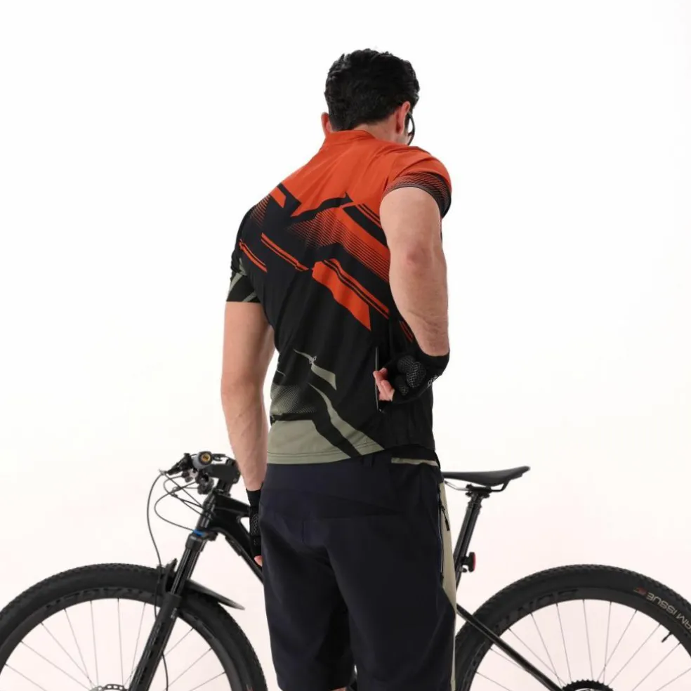 Radsport-T-Shirt für Herren mit kleiner Tasche auf der Rückseite