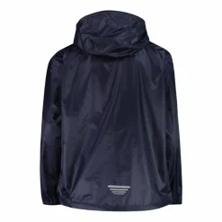 Regenjacke mit fest angebrachter Kapuze für Jungen