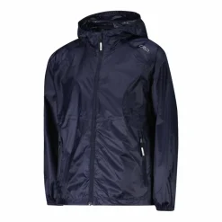Regenjacke mit fest angebrachter Kapuze für Jungen