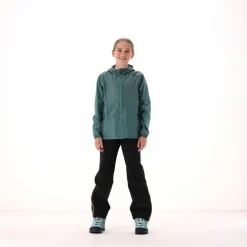 Regenjacke mit fest angebrachter Kapuze für Mädchen