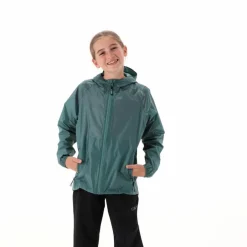 Regenjacke mit fest angebrachter Kapuze für Mädchen