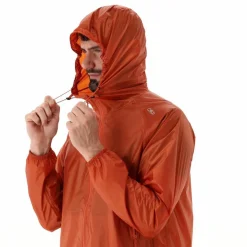 Regenjacke mit fest angebrachter Kapuze für Herren