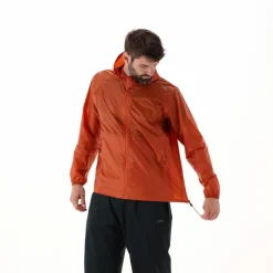 Regenjacke mit fest angebrachter Kapuze für Herren