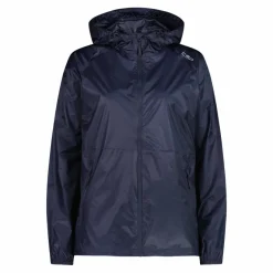 Regenjacke mit fest angebrachter Kapuze für Damen