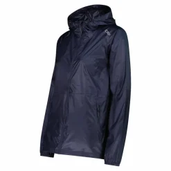 Regenjacke mit fest angebrachter Kapuze für Damen