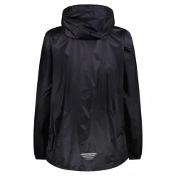 Regenjacke mit fest angebrachter Kapuze für Damen