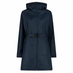 Regenjacke mit fest angebrachter Kapuze für Damen