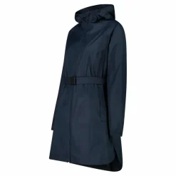 Regenjacke mit fest angebrachter Kapuze für Damen