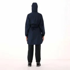 Regenjacke mit fest angebrachter Kapuze für Damen