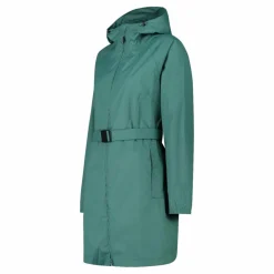 Regenjacke mit fest angebrachter Kapuze für Damen